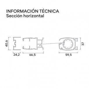 Mosquitera enrollable lateral Top técnica