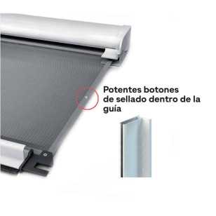 Mosquitera Enrollable Vertical Antiviento 43 | Sellado Abotonado