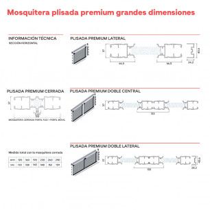 Plisada de Grandes Dimensiones | Información Técnica