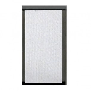 Mosquitera para puertas con fleje superior y cadena de oruga inferior