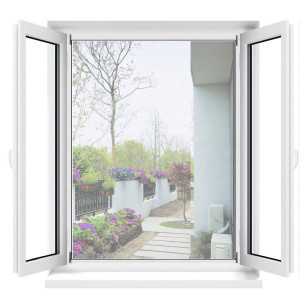 Mosquitera fija para abatibles garras