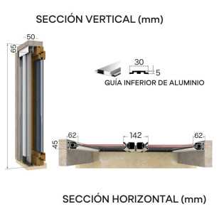 Mosquitera Enrollable Puerta Central 50