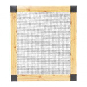 Mosquitera Fija Metálica para gatos | colores madera
