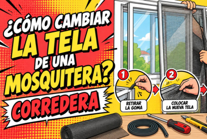 Cómo cambiar la tela de una mosquitera Corredera