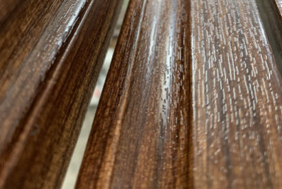 Mosquiteras de aluminio foliado de PVC color madera