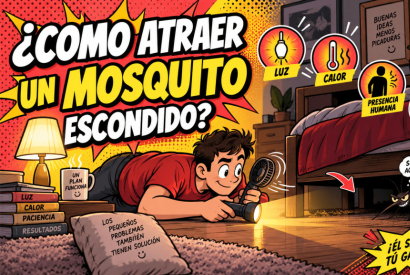 Como atraer un mosquito escondido